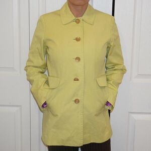 Ann-taylor Women's Yellow and Green Coat